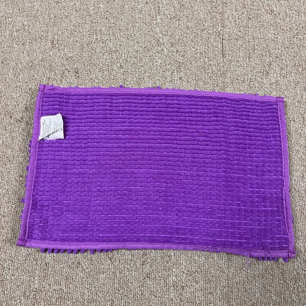 10'' Locker Rug Purple School Cute Locker Decor with Anti-Slip Backing Chenille